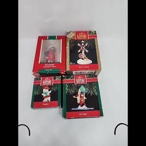Vintage Hallmark Keepsake Ornament Lot Of 4 Collectors Series Handcrafted